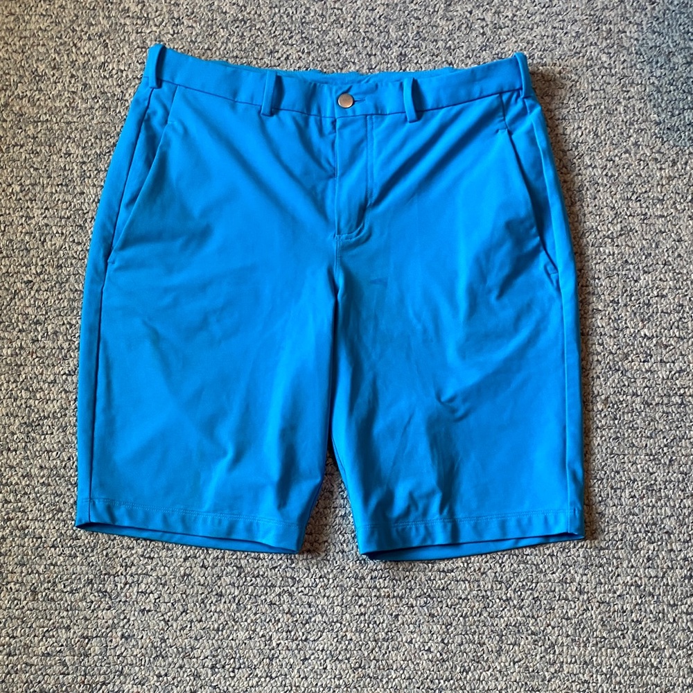 Lululemon Athletica Vibrant Blue Men's Flat Front Shorts
